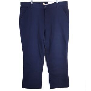 NWT Carhartt Mens 42x30 Blue Work Pants, Rugged Flex Relaxed Fit Rigby Dungaree